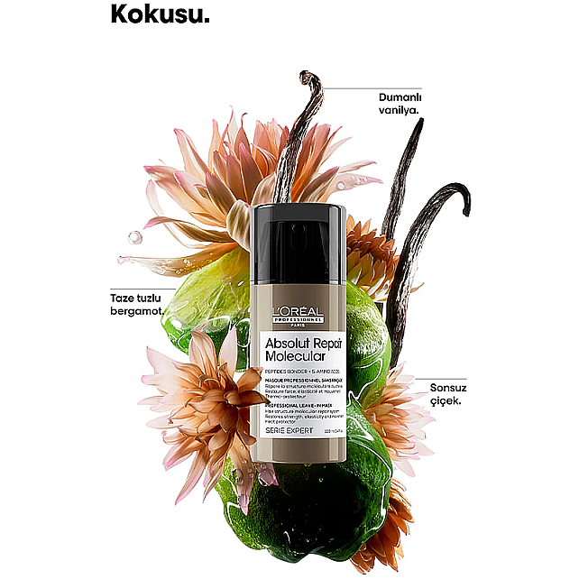 Loreal Professionnel Absolut Repair Molecular Mask - Onarıcı Bakım Maskesi 100ml - 4