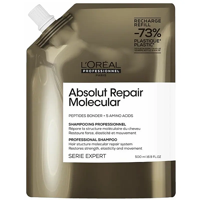 Loreal Professionnel Absolut Repair Molecular Shampoo Refill - Onarıcı Saç Bakım Şampuanı 500ml