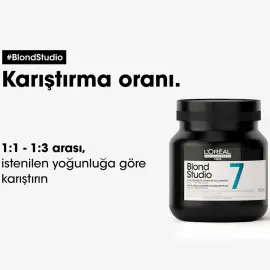 Loreal Professionnel Blond Studio 7 - Aydınlatıcı Platin Plus Macun 500gr - 3