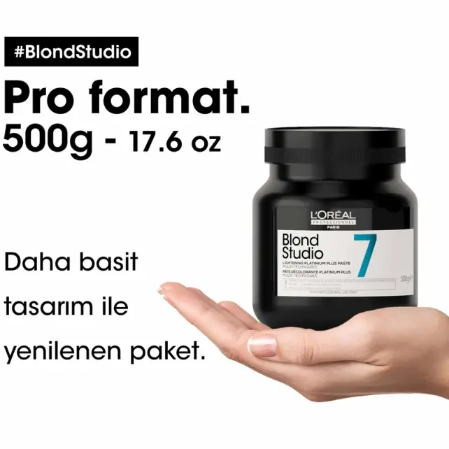 Loreal Professionnel Blond Studio 7 - Aydınlatıcı Platin Plus Macun 500gr - 4