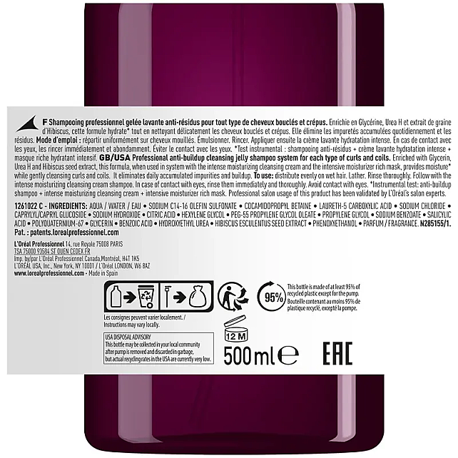 Loreal Professionnel Curl Expression Shampoo - Kıvırcık Saç Bakım Şampuanı 500ml - 3