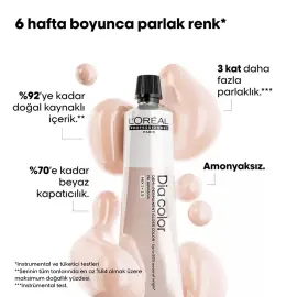 Loreal Professionnel Dia Color - Amonyaksız Saç Boyası No: 8.2 Açık Kumral İrize - 3