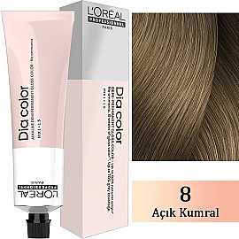 Loreal Professionnel Dia Color - Amonyaksız Saç Boyası No: 8 Açık Kumral 60ml - Loreal Professionnel