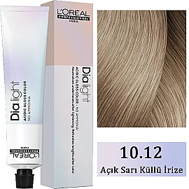 Loreal Professionnel Dia Light - Amonyaksız Saç Boyası No: 10.12 Açık Sarı Küllü İrize 50ml - Loreal Professionnel