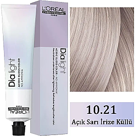 Loreal Professionnel Dia Light - Amonyaksız Saç Boyası No: 10.21 Açık Sarı İrize Küllü 50ml - Loreal Professionnel