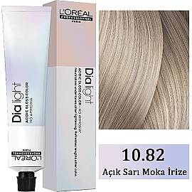 Loreal Professionnel Dia Light - Amonyaksız Saç Boyası No: 10.82 Açık Sarı Moka İrize 50ml - Loreal Professionnel
