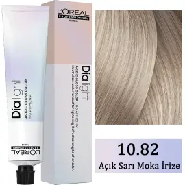 Loreal Professionnel Dia Light - Amonyaksız Saç Boyası No: 10.82 Açık Sarı Moka İrize 50ml - Loreal Professionnel