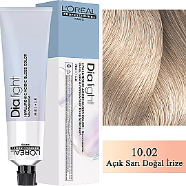 Loreal Professionnel Dia Light - Amonyaksız Saç Boyası No: 10.02 Açık Sarı Doğal İrize 60ml - Loreal Professionnel