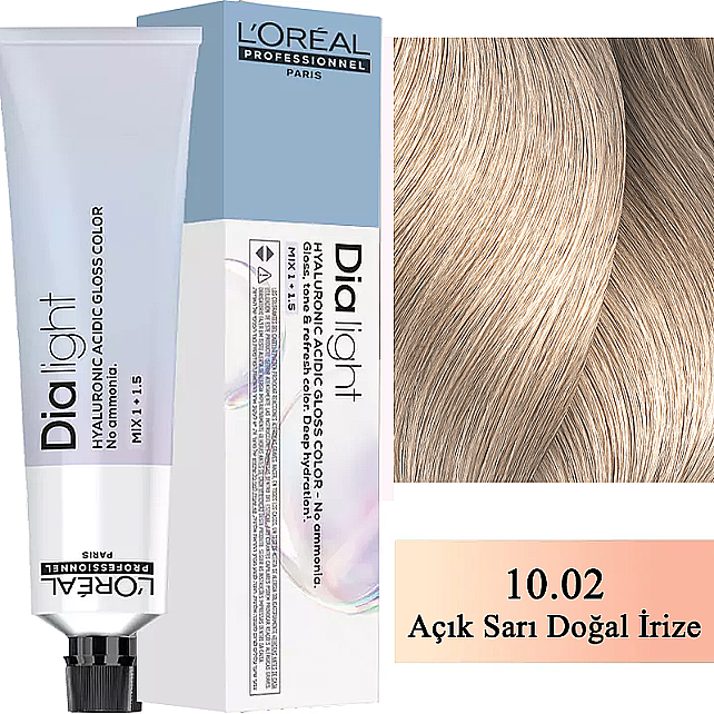 Loreal Professionnel Dia Light - Amonyaksız Saç Boyası No: 10.02 Açık Sarı Doğal İrize 60ml - 1