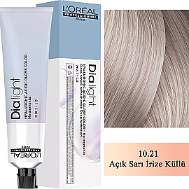 Loreal Professionnel Dia Light - Amonyaksız Saç Boyası No: 10.21 Açık Sarı İrize Küllü 60ml - Loreal Professionnel