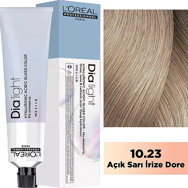 Loreal Professionnel Dia Light - Amonyaksız Saç Boyası No: 10.23 Açık Sarı İrize Dore 60ml - 1