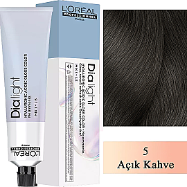 Loreal Professionnel Dia Light - Amonyaksız Saç Boyası No: 5 Açık Kahve 60ml - Loreal Professionnel