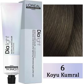 Loreal Professionnel Dia Light - Amonyaksız Saç Boyası No: 6 Koyu Kumral 50ml - Loreal Professionnel