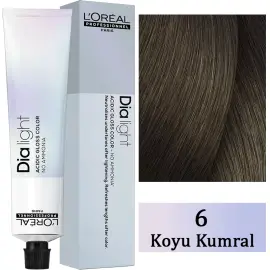 Loreal Professionnel Dia Light - Amonyaksız Saç Boyası No: 6 Koyu Kumral 50ml - 1
