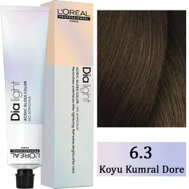 Loreal Professionnel Dia Light - Amonyaksız Saç Boyası No: 6.3 Koyu Kumral Dore 50ml - 1