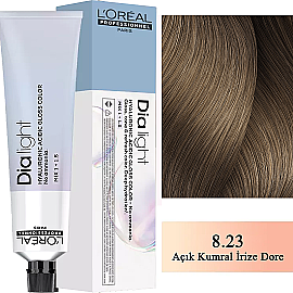 Loreal Professionnel Dia Light - Amonyaksız Saç Boyası No: 8.23 Açık Kumral İrize Dore 60ml - Loreal Professionnel