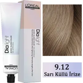 Loreal Professionnel Dia Light - Amonyaksız Saç Boyası No: 9.12 Sarı Küllü İrize 50ml - Loreal Professionnel