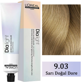 Loreal Professionnel Dia Light - Amonyaksız Saç Boyası No: 9.03 Sarı Doğal Dore 50ml - Loreal Professionnel