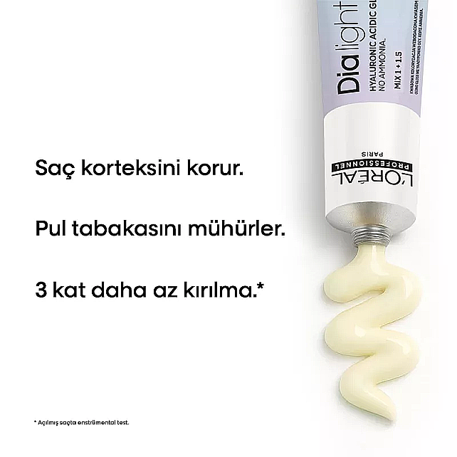 Loreal Professionnel Dia Light - Amonyaksız Saç Boyası No: 9.1 Sarı Küllü 60ml - 3