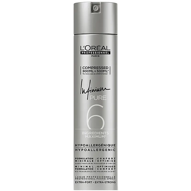 Loreal Professionnel Infinium Pure 6 Extra Strong - Ekstra Tutuşlu Saç Spreyi 300ml - 1