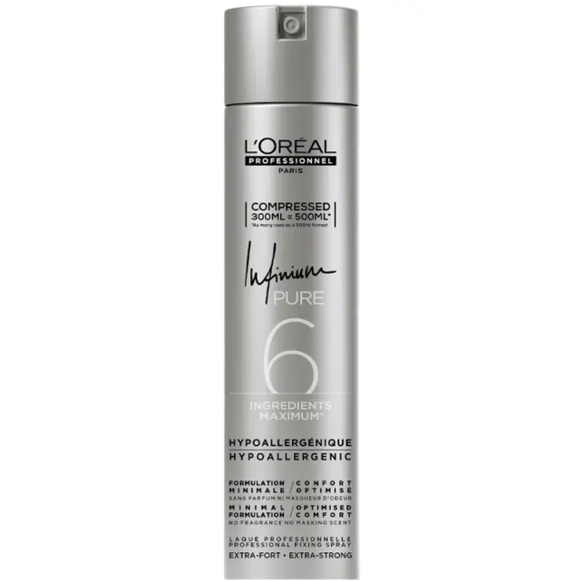 Loreal Professionnel Infinium Pure 6 Extra Strong - Ekstra Tutuşlu Saç Spreyi 300ml - 1