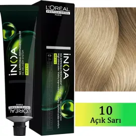 Loreal Professionnel Inoa - Amonyaksız Saç Boyası No: 10 Açık Sarı 60g - 1