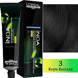 Loreal Professionnel Inoa - Amonyaksız Saç Boyası No: 3.0 Koyu Kestane 60g - Loreal Professionnel