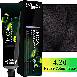 Loreal Professionnel Inoa - Amonyaksız Saç Boyası No: 4.20 4.20 Kahve Yoğun Irize 60g - Loreal Professionnel
