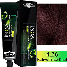Loreal Professionnel Inoa - Amonyaksız Saç Boyası No: 4.26 Kahve İrize Kızıl 60g - 1