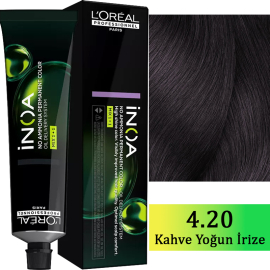 Loreal Professionnel Inoa - Amonyaksız Saç Boyası No: 4.20 4.20 Kahve Yoğun Irize 60g - Loreal Professionnel