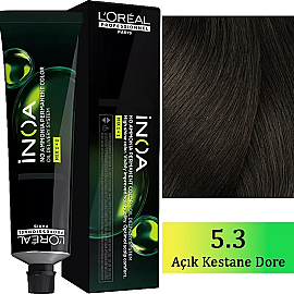 Loreal Professionnel Inoa - Amonyaksız Saç Boyası No: 5.3 Açık Kestane Dore 60g - Loreal Professionnel