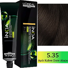 Loreal Professionnel Inoa - Amonyaksız Saç Boyası No: 5.35 Açık Kahve Dore Akaju 60g - Loreal Professionnel