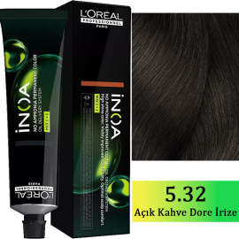 Loreal Professionnel Inoa - Amonyaksız Saç Boyası No: 5.32 Açık Kahve Dore İrize 60g - Loreal Professionnel