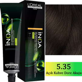 Loreal Professionnel Inoa - Amonyaksız Saç Boyası No: 5.35 Açık Kahve Dore Akaju 60g - Loreal Professionnel