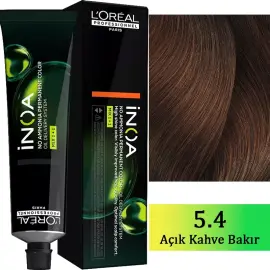 Loreal Professionnel Inoa - Amonyaksız Saç Boyası No: 5.4 Kestane Bakır 60g - 1