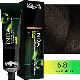 Loreal Professionnel Inoa - Amonyaksız Saç Boyası No: 6.8 Koyu Kumral Moka 60g - Loreal Professionnel