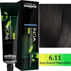 Loreal Professionnel Inoa - Amonyaksız Saç Boyası No: 6.11 Koyu Kumral Yoğun Küllü 60g - 1