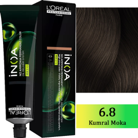 Loreal Professionnel Inoa - Amonyaksız Saç Boyası No: 6.8 Koyu Kumral Moka 60g - Loreal Professionnel