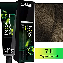 Loreal Professionnel Inoa - Amonyaksız Saç Boyası No: 7.0 Yoğun Kumral 60g - Loreal Professionnel
