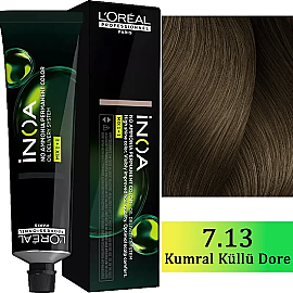 Loreal Professionnel Inoa - Amonyaksız Saç Boyası No: 7.13 Kumral Küllü Dore 60g - Loreal Professionnel