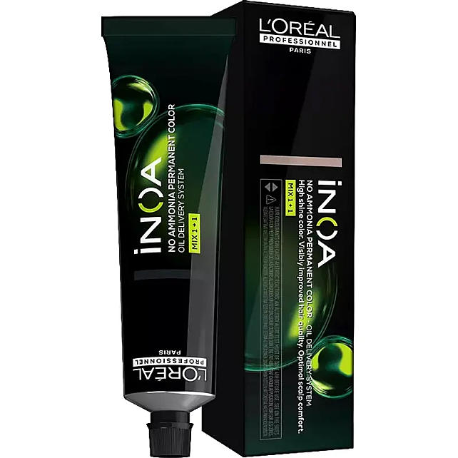 Loreal Professionnel Inoa - Amonyaksız Saç Boyası No: 7.18 Kumral Küllü Moka 60g - 2