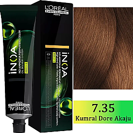 Loreal Professionnel Inoa - Amonyaksız Saç Boyası No: 7.35 Kumral Dore Akaju 60g - Loreal Professionnel