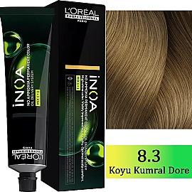 Loreal Professionnel Inoa - Amonyaksız Saç Boyası No: 8.3 Açık Kumral Dore 60g - Loreal Professionnel