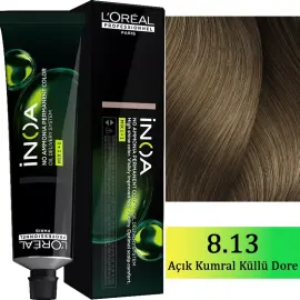 Loreal Professionnel Inoa - Amonyaksız Saç Boyası No: 8.13 Açık Kumral Küllü Dore 60g - 1