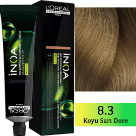 Loreal Professionnel Inoa - Amonyaksız Saç Boyası No: 8.3 Fundamental Koyu Sarı Dore 60g - Loreal Professionnel