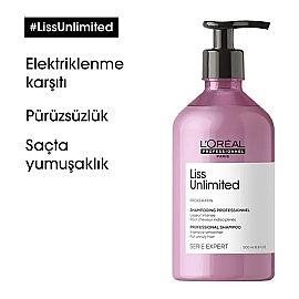 Loreal Professionnel Liss Unlimited Shampoo - Elektriklenme Karşıtı Bakım Şampuanı 500ml - 3