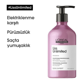 Loreal Professionnel Liss Unlimited Shampoo - Elektriklenme Karşıtı Bakım Şampuanı 500ml - 3