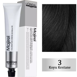 Loreal Professionnel Majirel Coloration Creme - Saç Boyası No: 3 Koyu Kestane 50ml - Loreal Professionnel