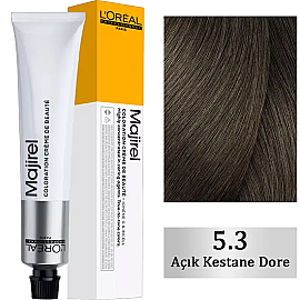 Loreal Professionnel Majirel Coloration Creme - Saç Boyası No: 5.3 Açık Kestane Dore 50ml - Loreal Professionnel