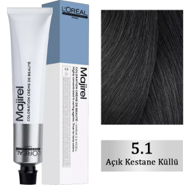 Loreal Professionnel Majirel Coloration Creme - Saç Boyası No: 5.1 Açık Kestane Küllü - Loreal Professionnel